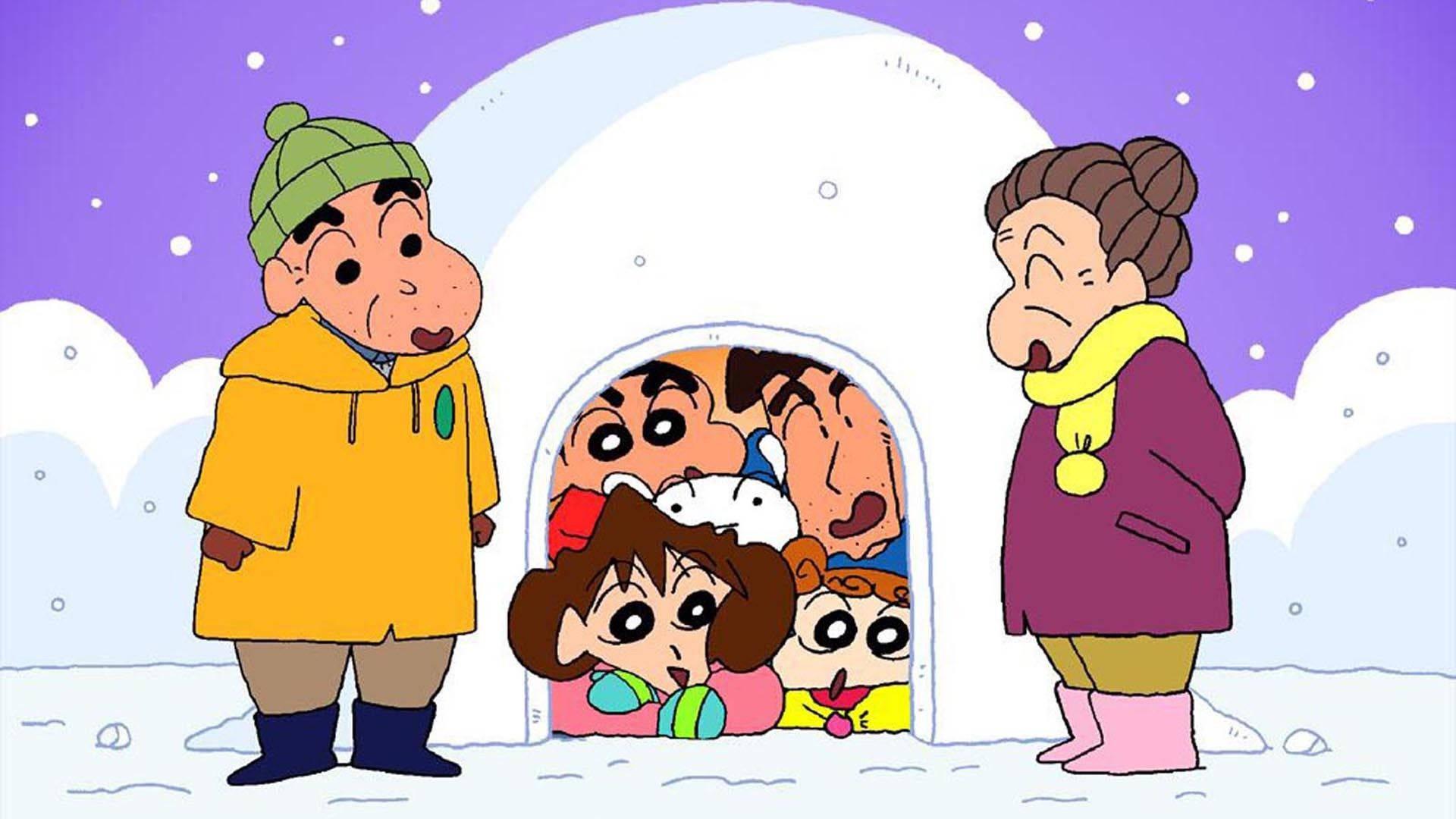 1920x1080 Download Shin Chan Grandparents Wallpaper