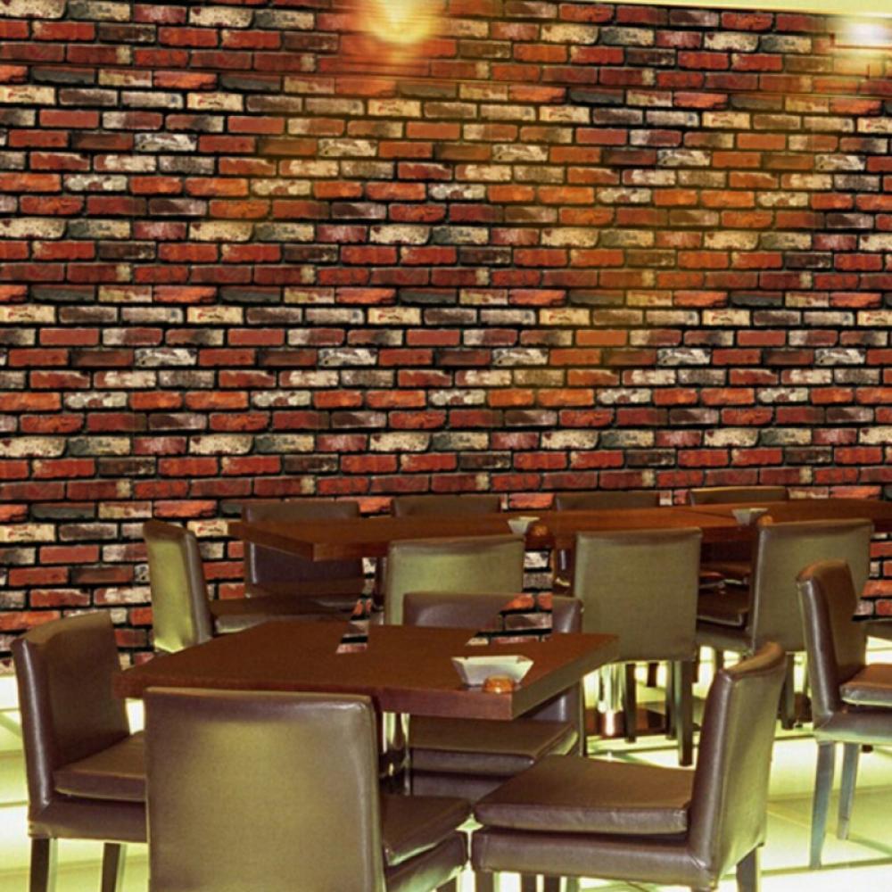 1000x1000 Wall Paper Brick Waterproof Wall Papers 4D Imitation Rock Stone Vinyl Wallpaper Self Adhesive PVC Wallpaper Peel And Stick