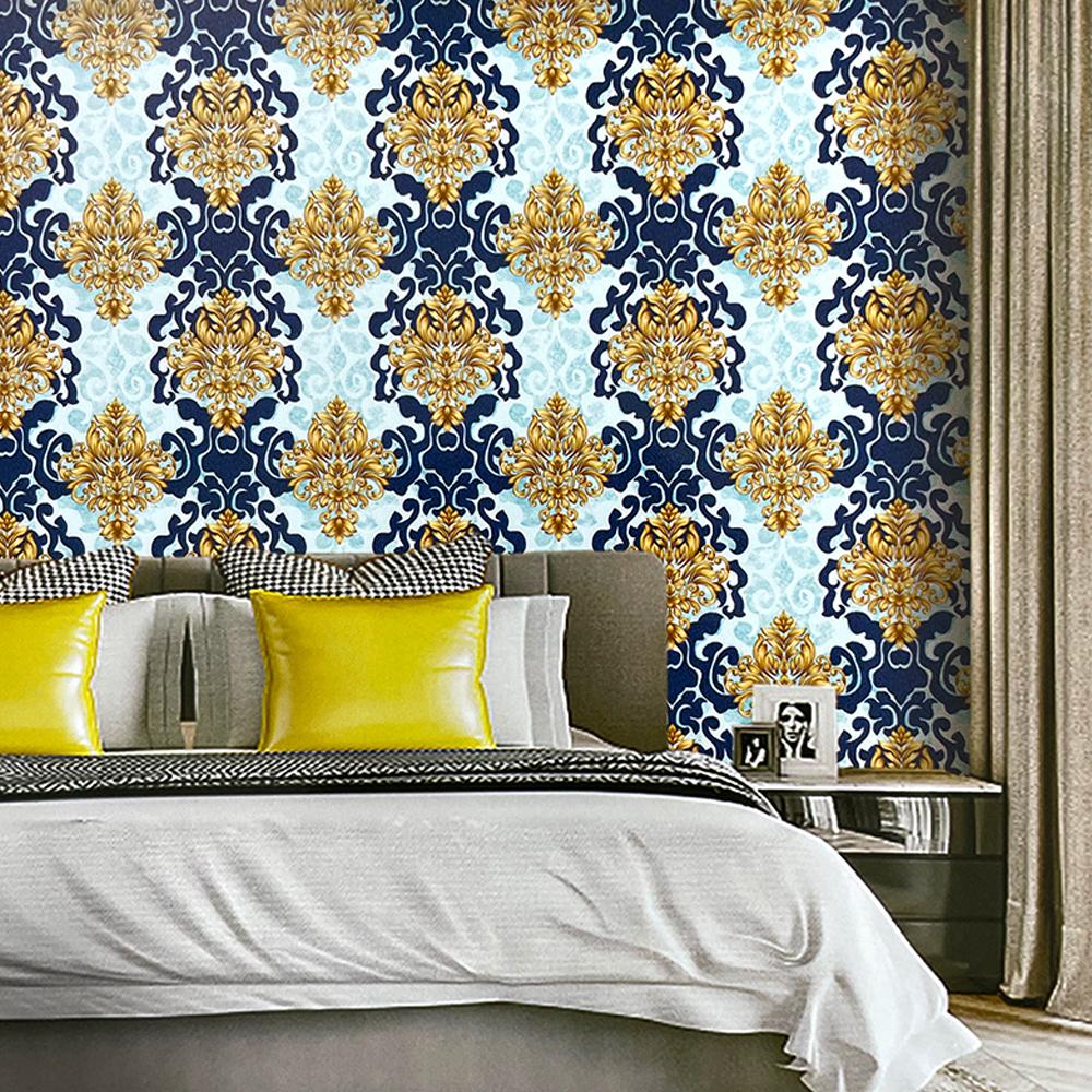 1000x1000 European Big Floral 3D Wallpaper For Wall Mural Red Gold Pvc Flower Wall Paper Living Room Bedroom Wallcovering Papier Peint