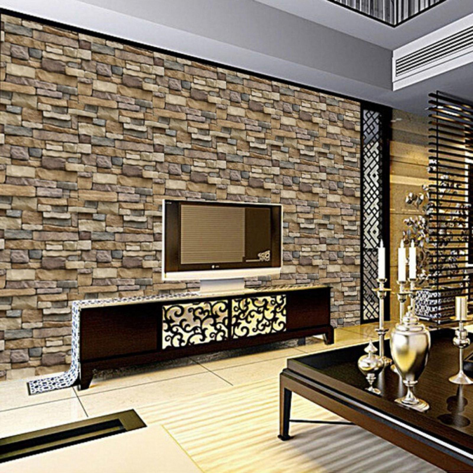 1600x1600 SUPERHOMUSE 1Pc 3D Brick Wall Stickers Self Adhesive PVC Wallpaper Peel And Stick 3D Art Wall Panels For Living Room Bedroom Background Wall Decoration