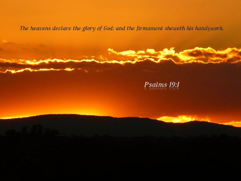 1024x768 Psalm 19:1 of God Wallpaper