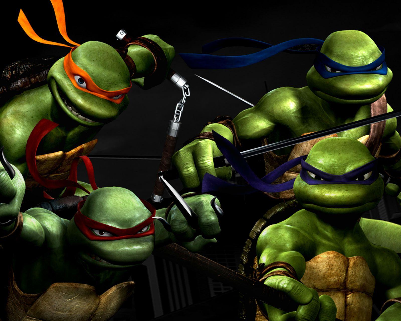 1600x1280 Desktop Wallpaper: Ninja Turtles All Team 3D HD Wallpaper
