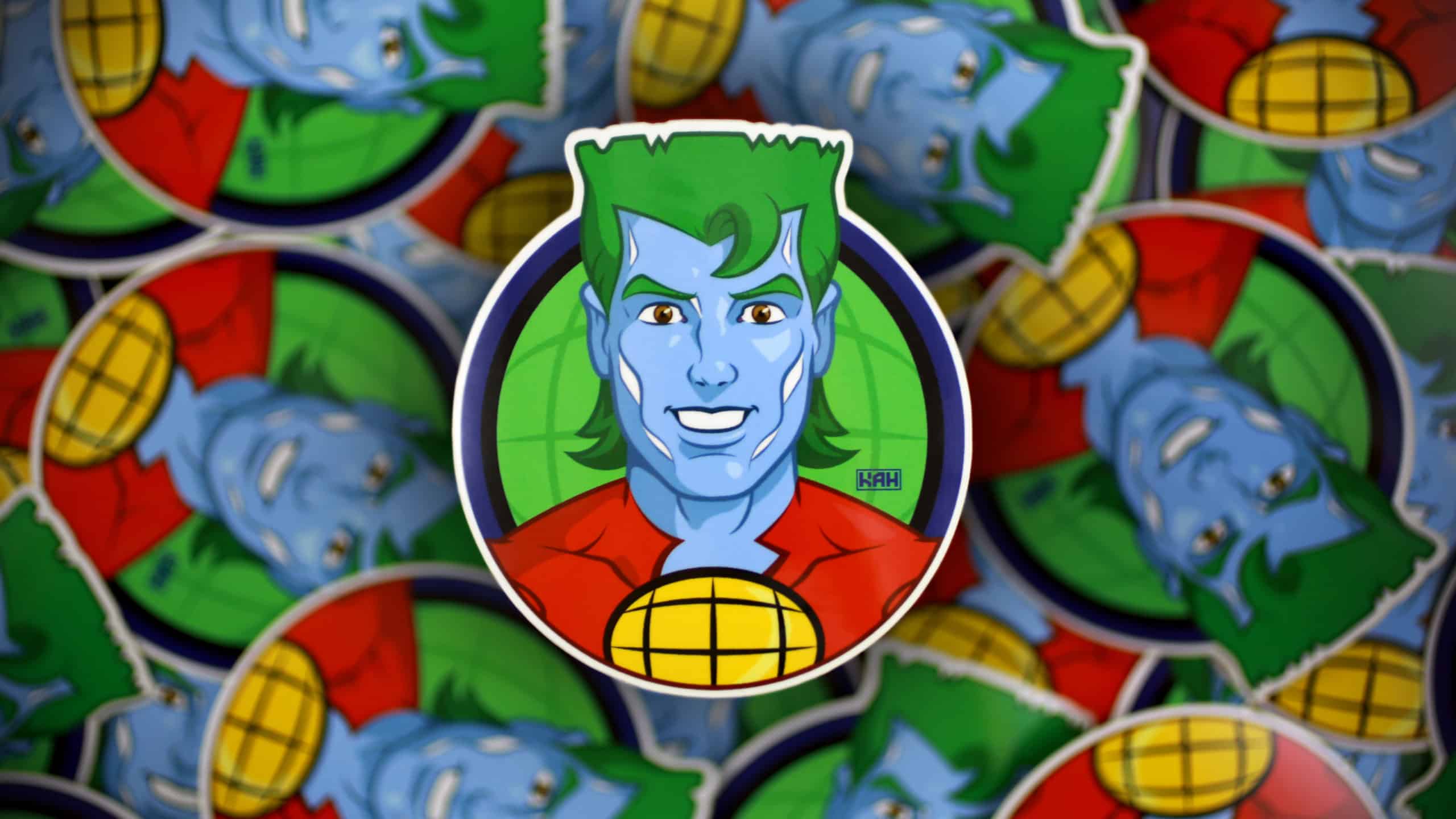 2560x1440 Captain Planet Sticker. Kevin Hinkle. Graphic Designer and Artist