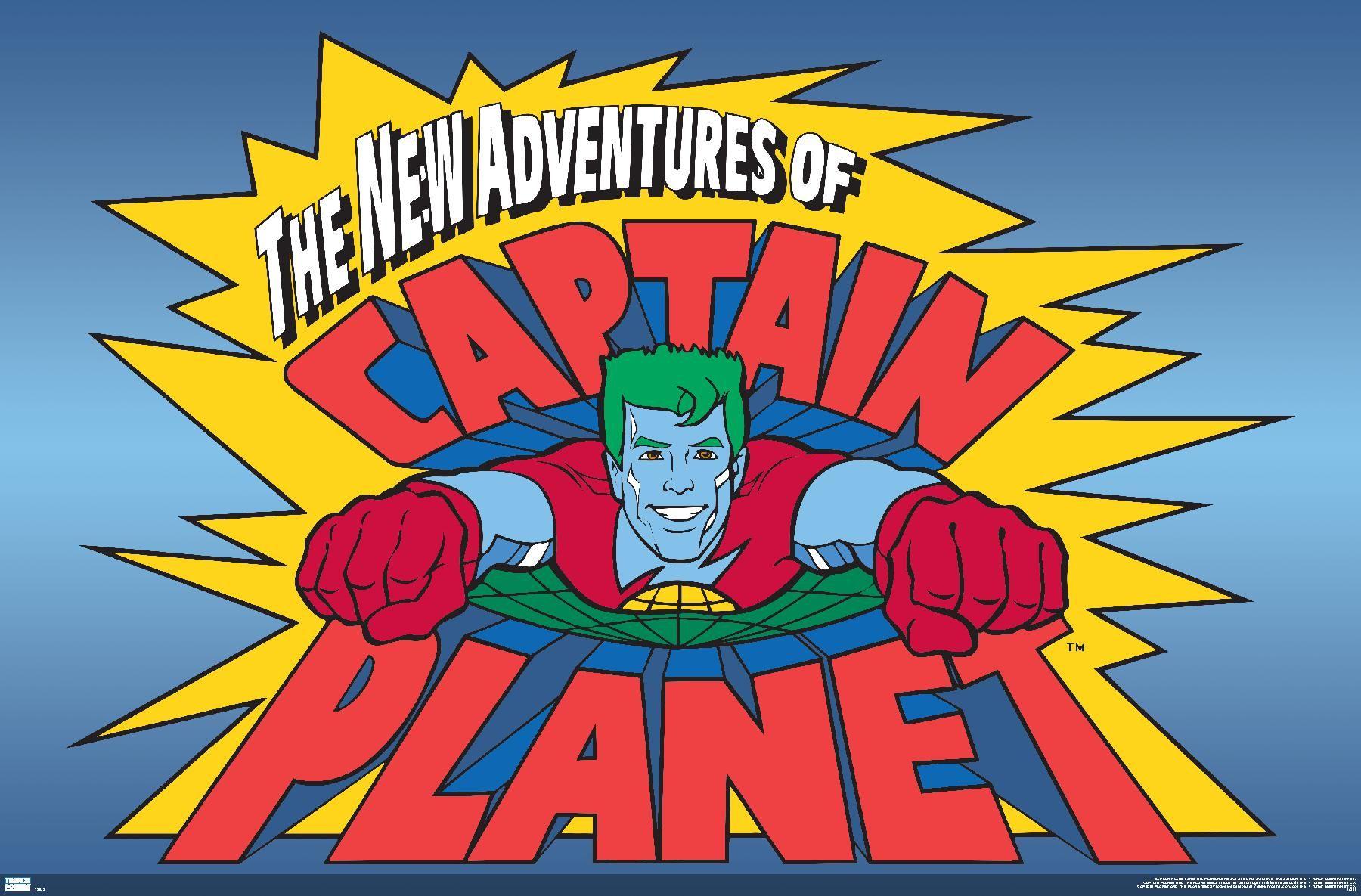 1800x1185 Captain Planet and The Planeteers Poster. Logo wall, Poster wall, Prints