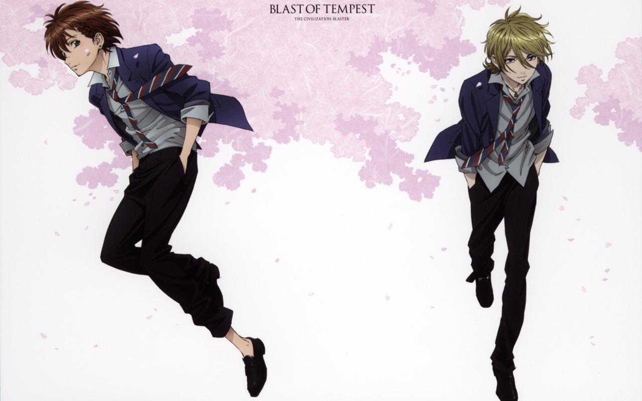 1280x800 Download wallpaper guys, characters, Mahiro Fuwa, Zetsuen No Tempest, Yoshino Takigawa, section shonen in resolution 1280x800
