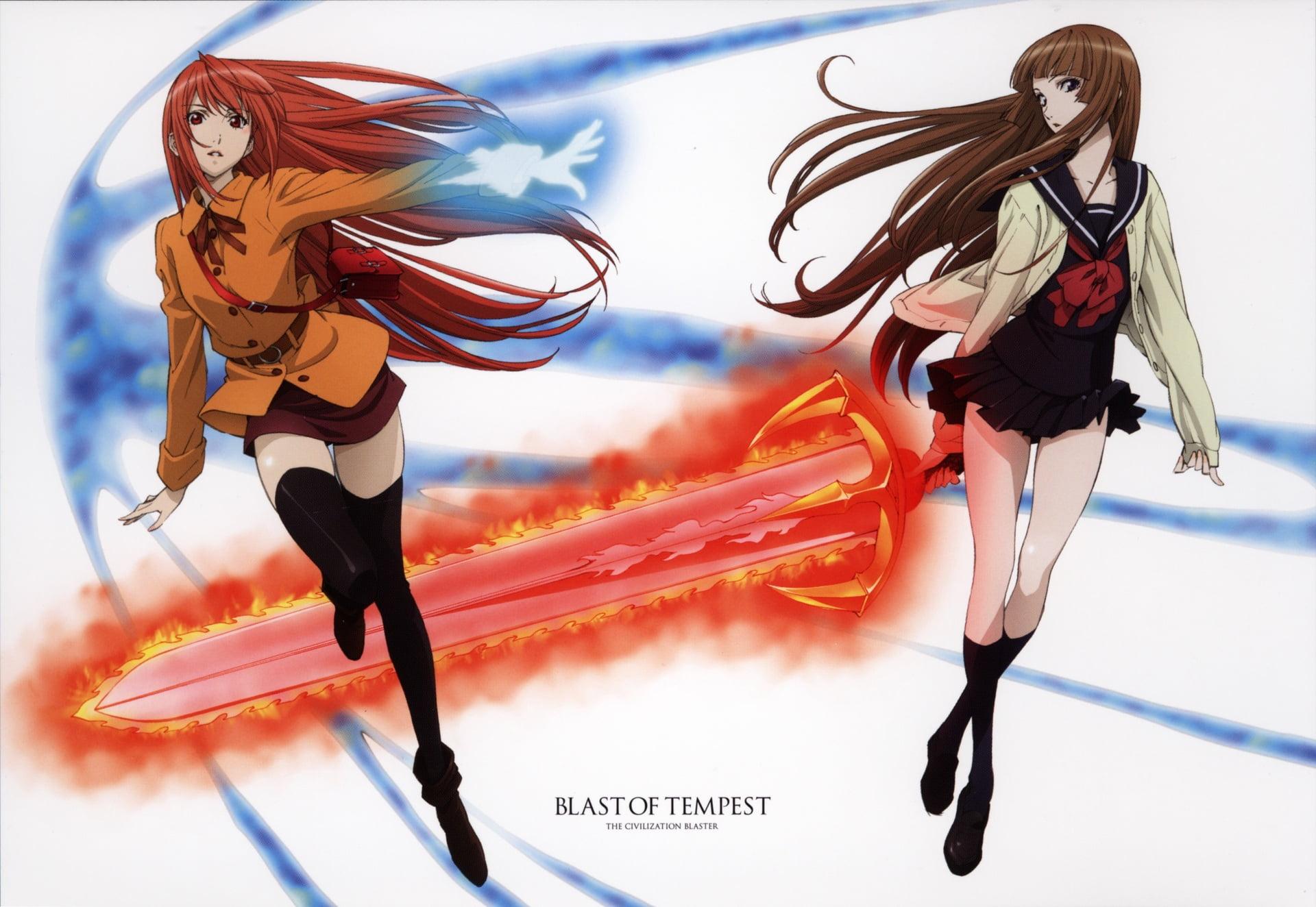 1920x1324 Wallpaper / Yoshino Takigawa, Hakaze Kusaribe, Zetsuen No Tempest, Anime, Mahiro Fuwa, 1080P, Aika Fuwa free download