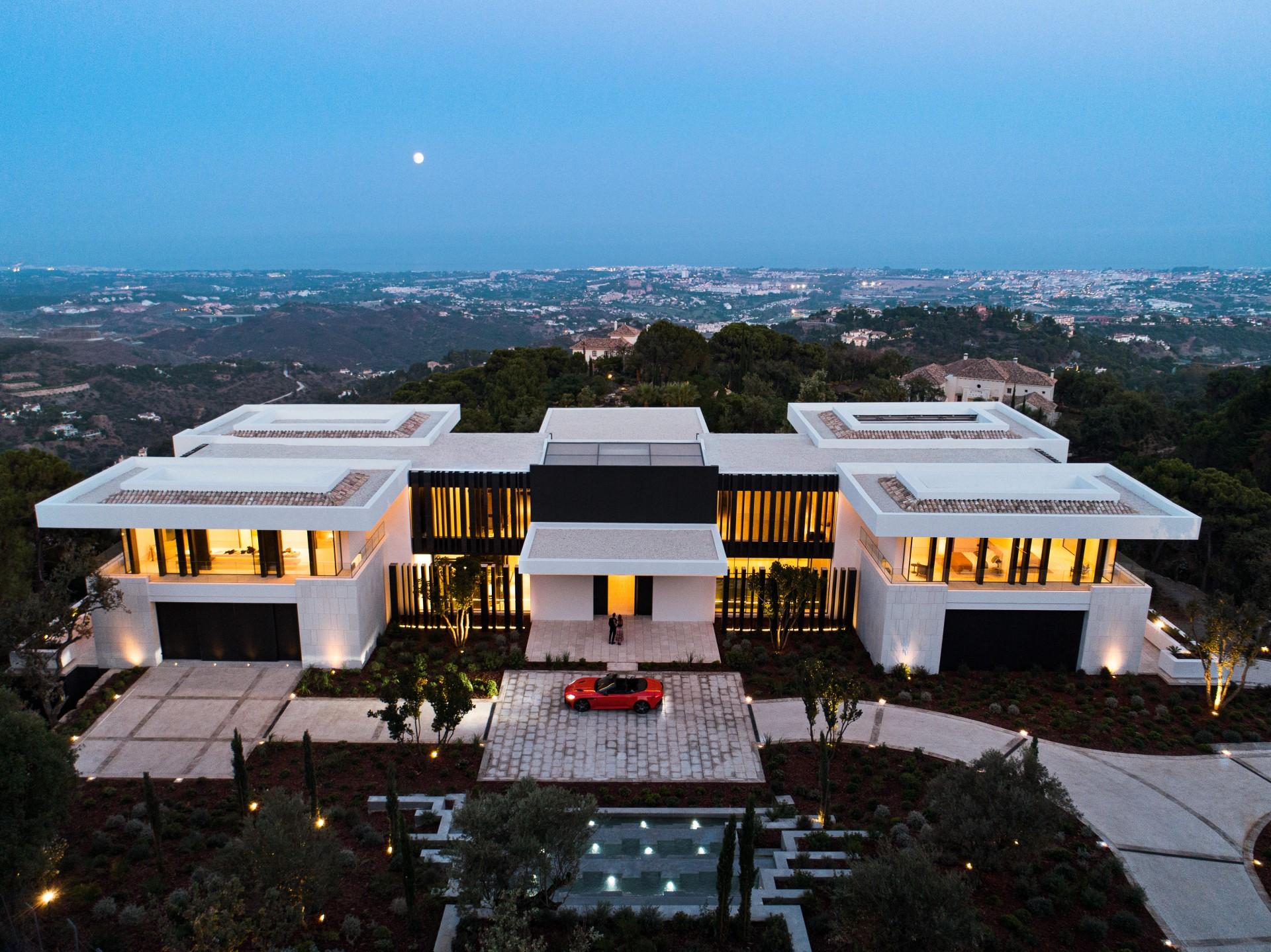 1920x1439 house, mansion, architecture, modern, car Gallery HD Wallpaper