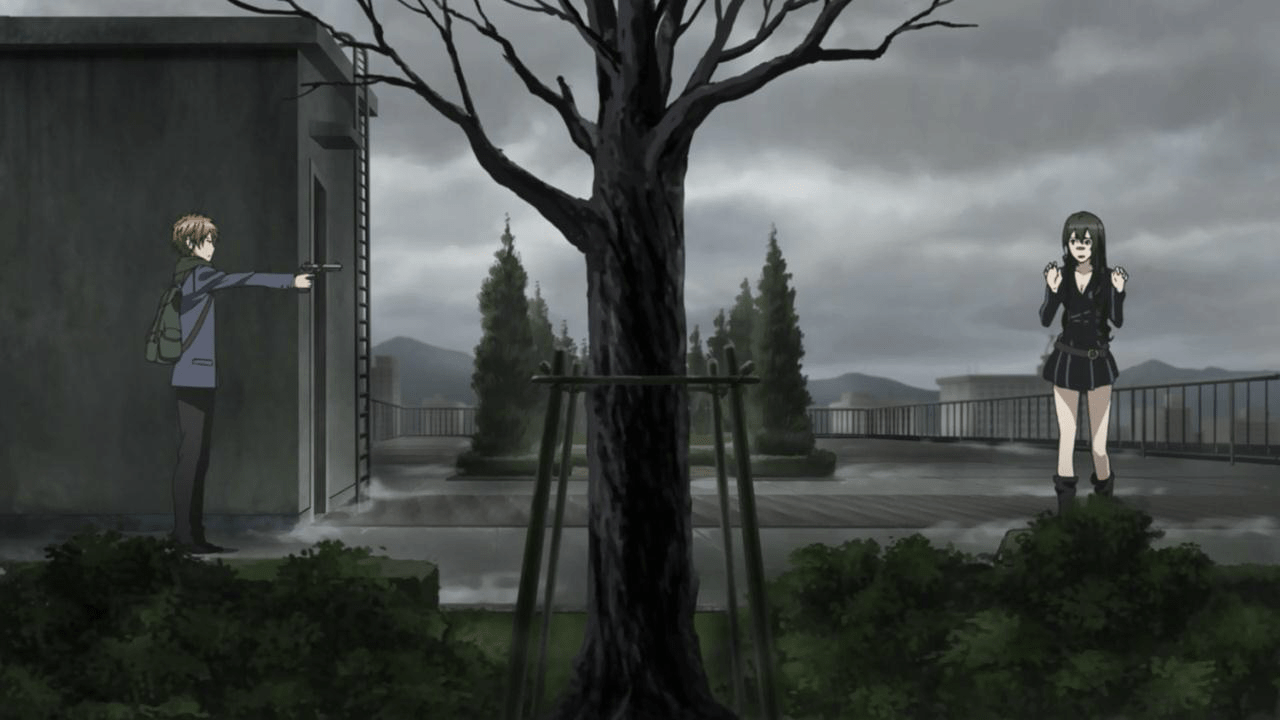 1280x720 Yoshino Takigawa vs Evangeline Yamamoto. Zetsuen no Tempest