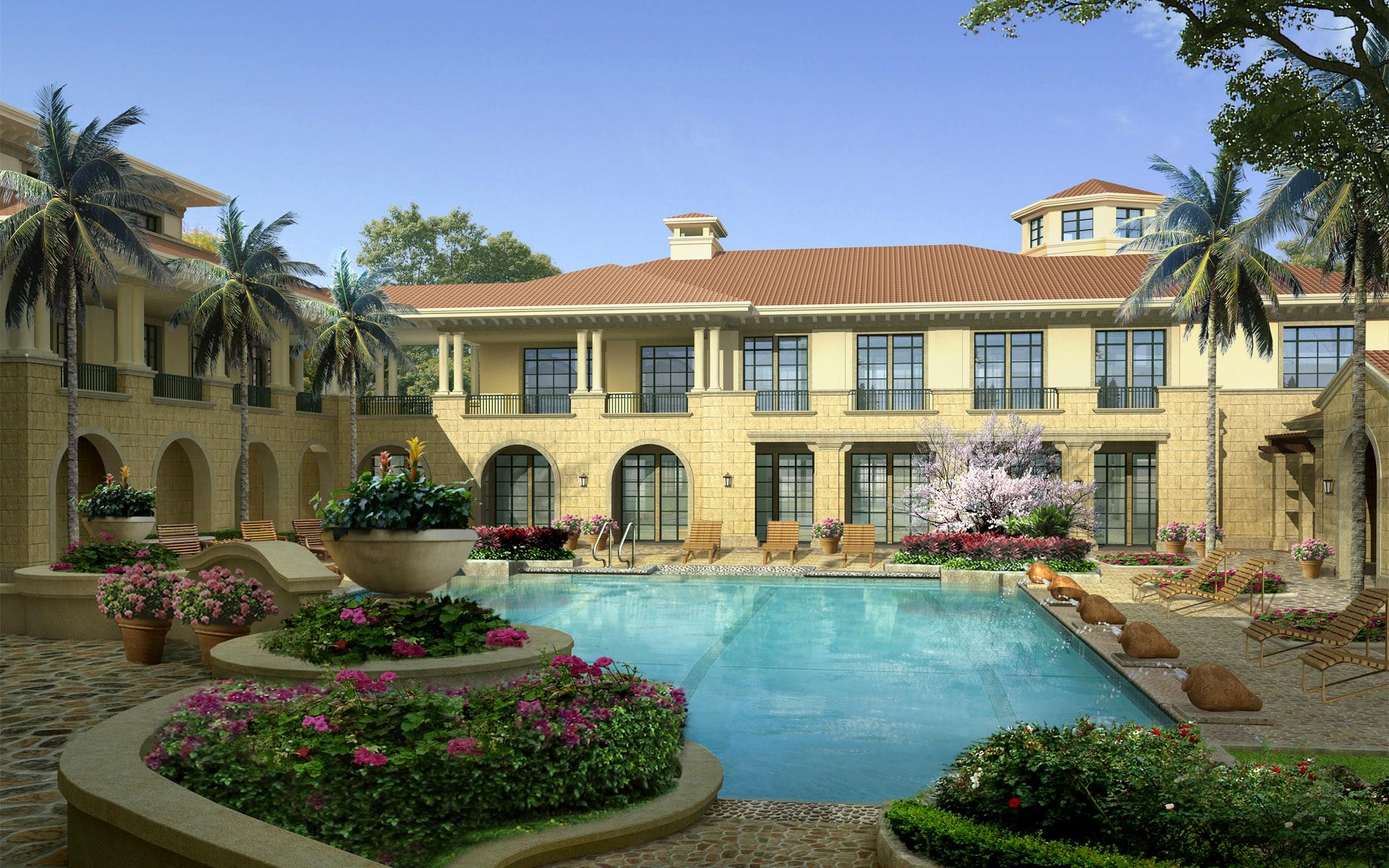 1920x1200 Mansion Wallpaper