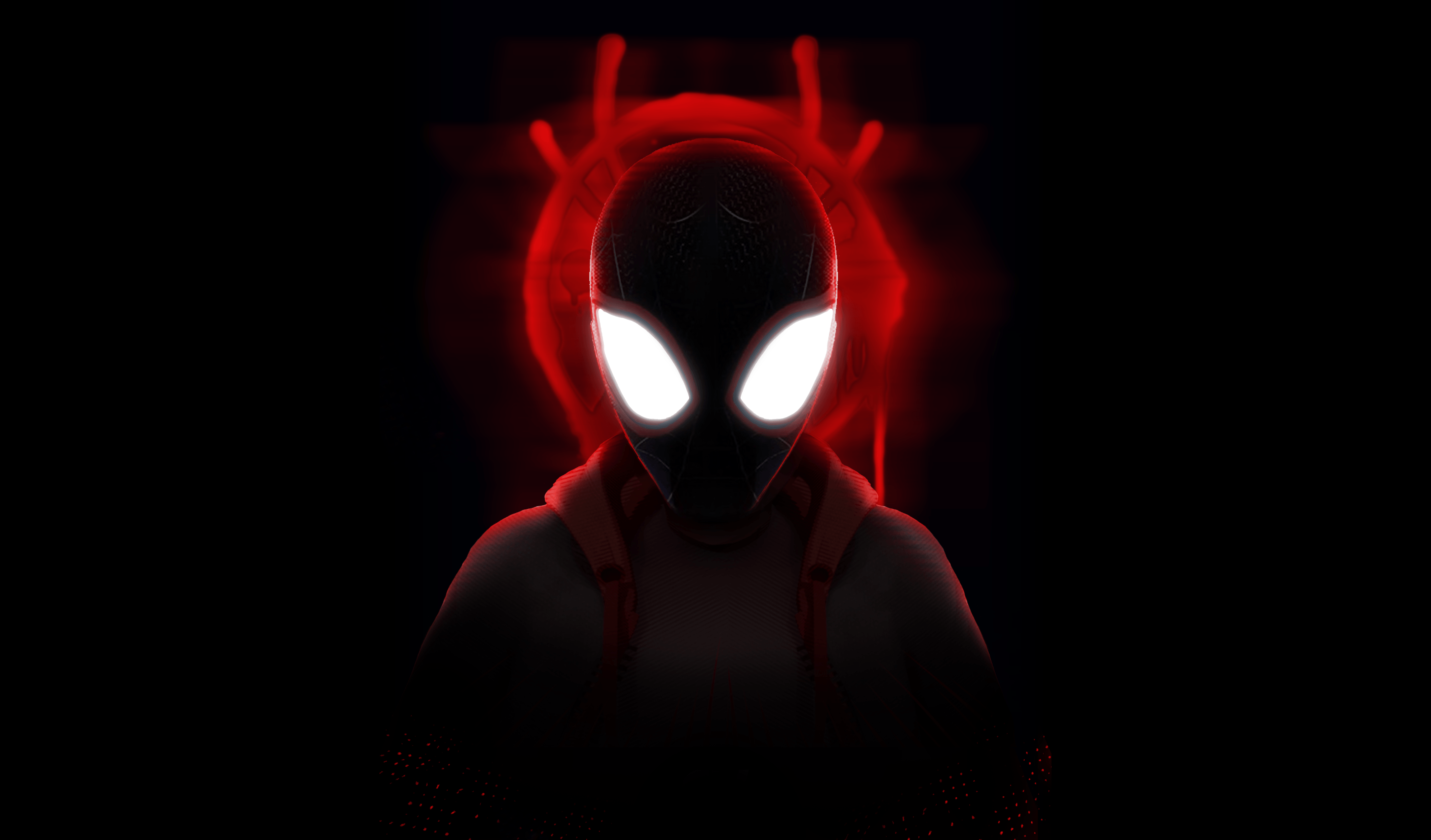 4600x2700 Spider Man Into The Spider Verse Logo Wallpaper