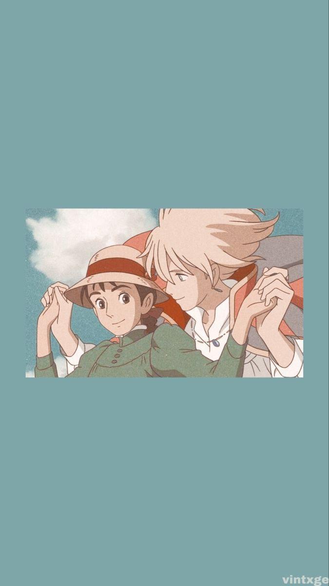 675x1200 howlsmovingcastle #teal #aesthetic #vintage #cute #studioghibli #wallpaper. Ghibli artwork, Studio ghibli art, Studio ghibli fanart