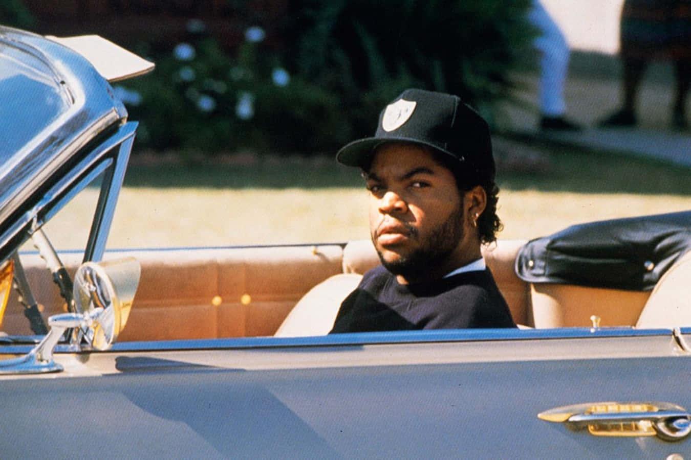 1350x900 Download Menace II Society Ice Cube On Car Wallpaper