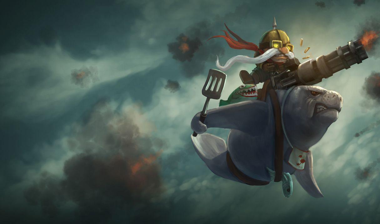 1215x717 Urfrider Corki Skin of Legends Wallpaper