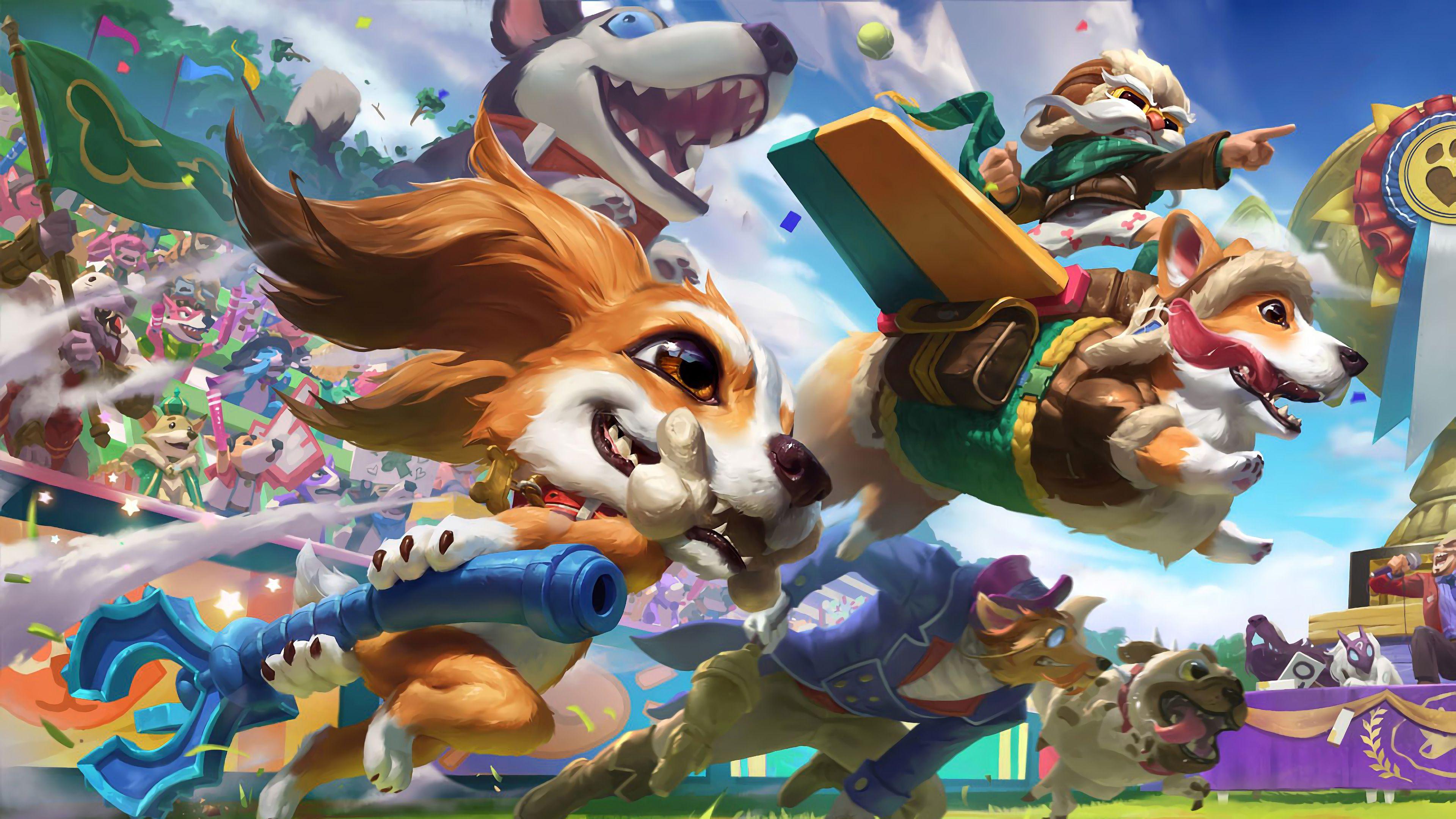 3840x2160 Corgi Corki, Splash Art, LoL, 4K Gallery HD Wallpaper