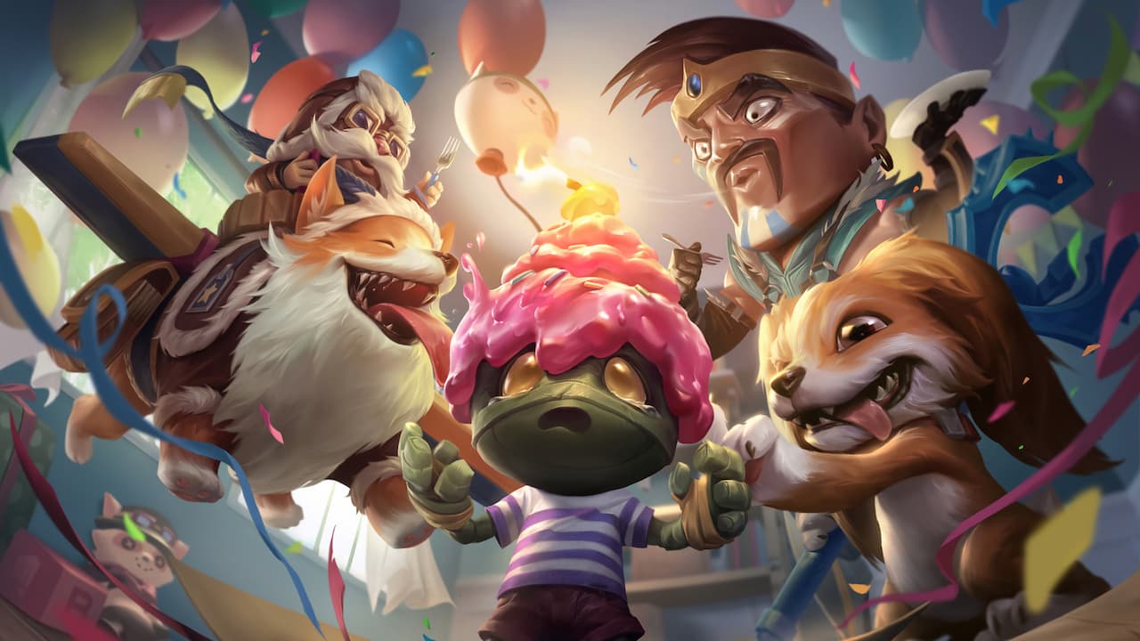 1280x720 LOL LoL April Fools Skin Wild Rift Amumu Fizz Draven Corki PC DeskK Wallpaper & Artwork