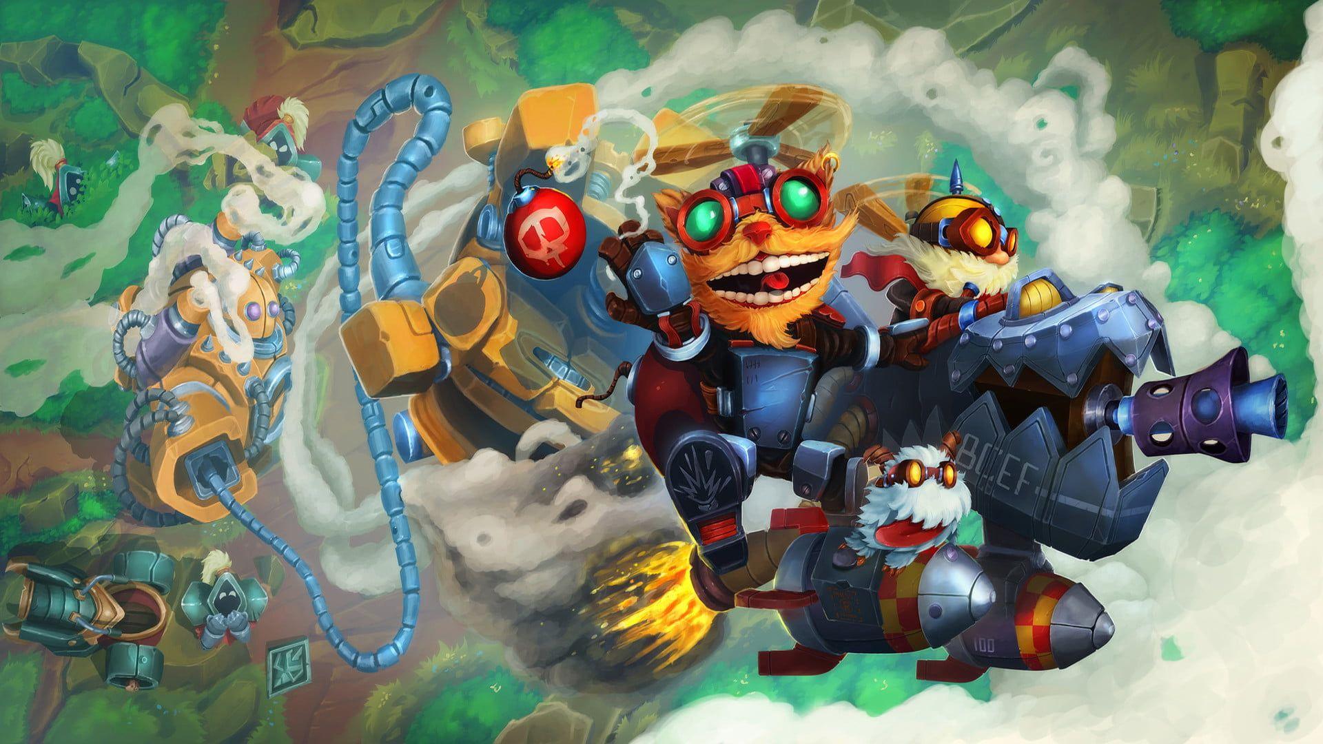 1920x1080 Wallpaper / lollatino.net, Poro, lol, Corki, 1080P, League of Legends free download