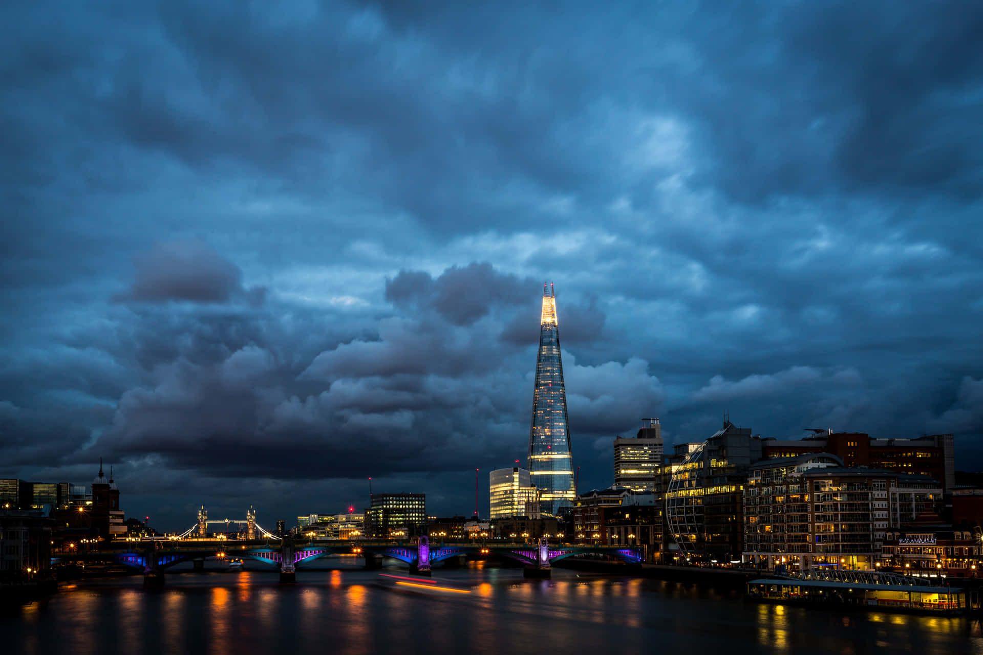 1920x1280 Download The Shard And London Before A Storm Wallpaper