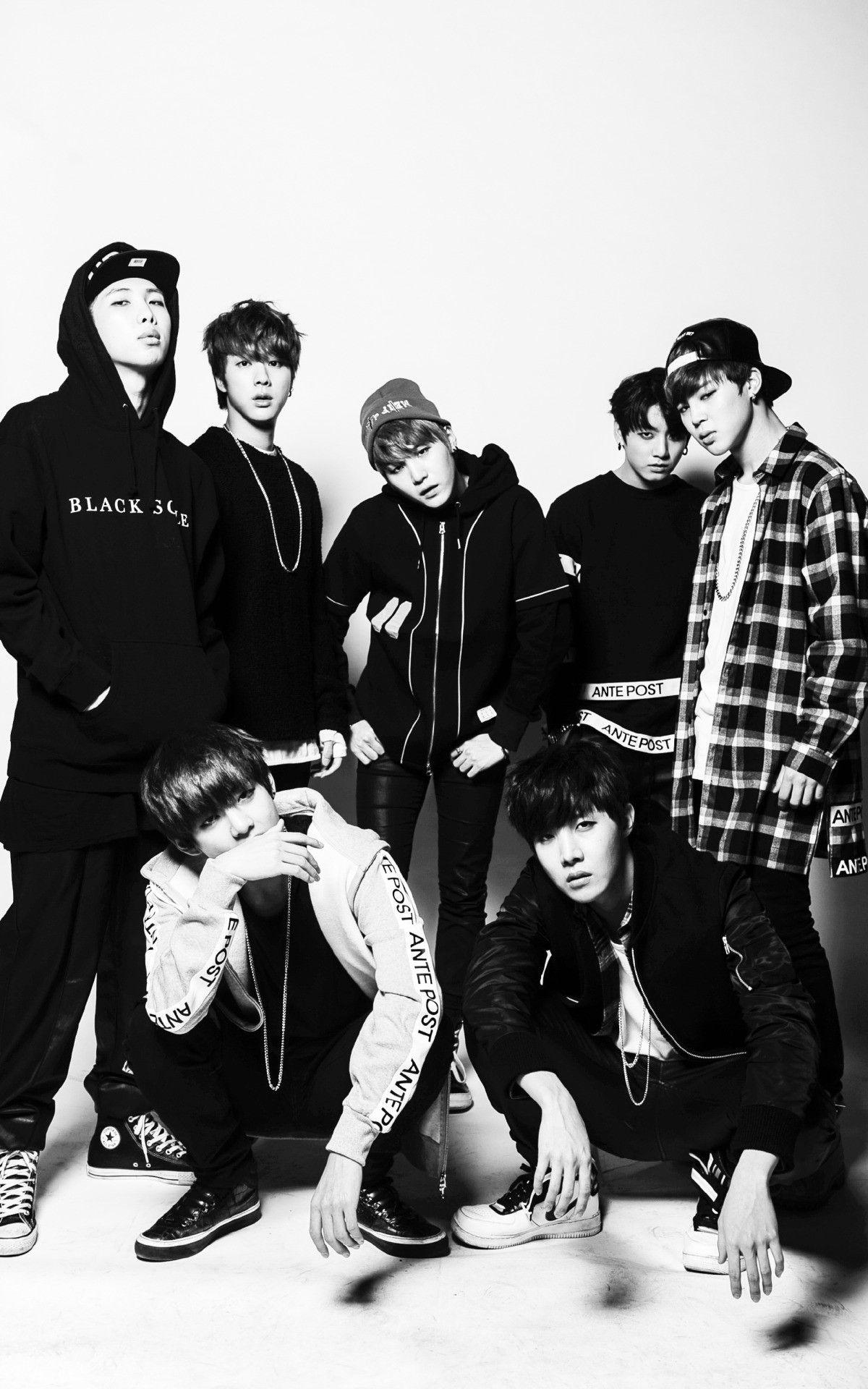  BTS  Black  and White  Wallpapers  Top Free BTS  Black  and 