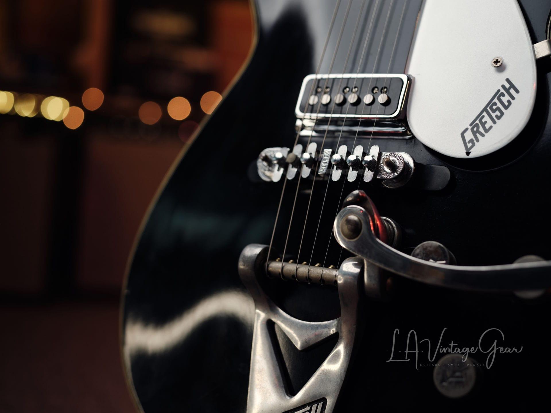 1920x1440 Gretsch Vintage 1957 Duo Jet in Black with Bigsby! • LA Vintage Gear