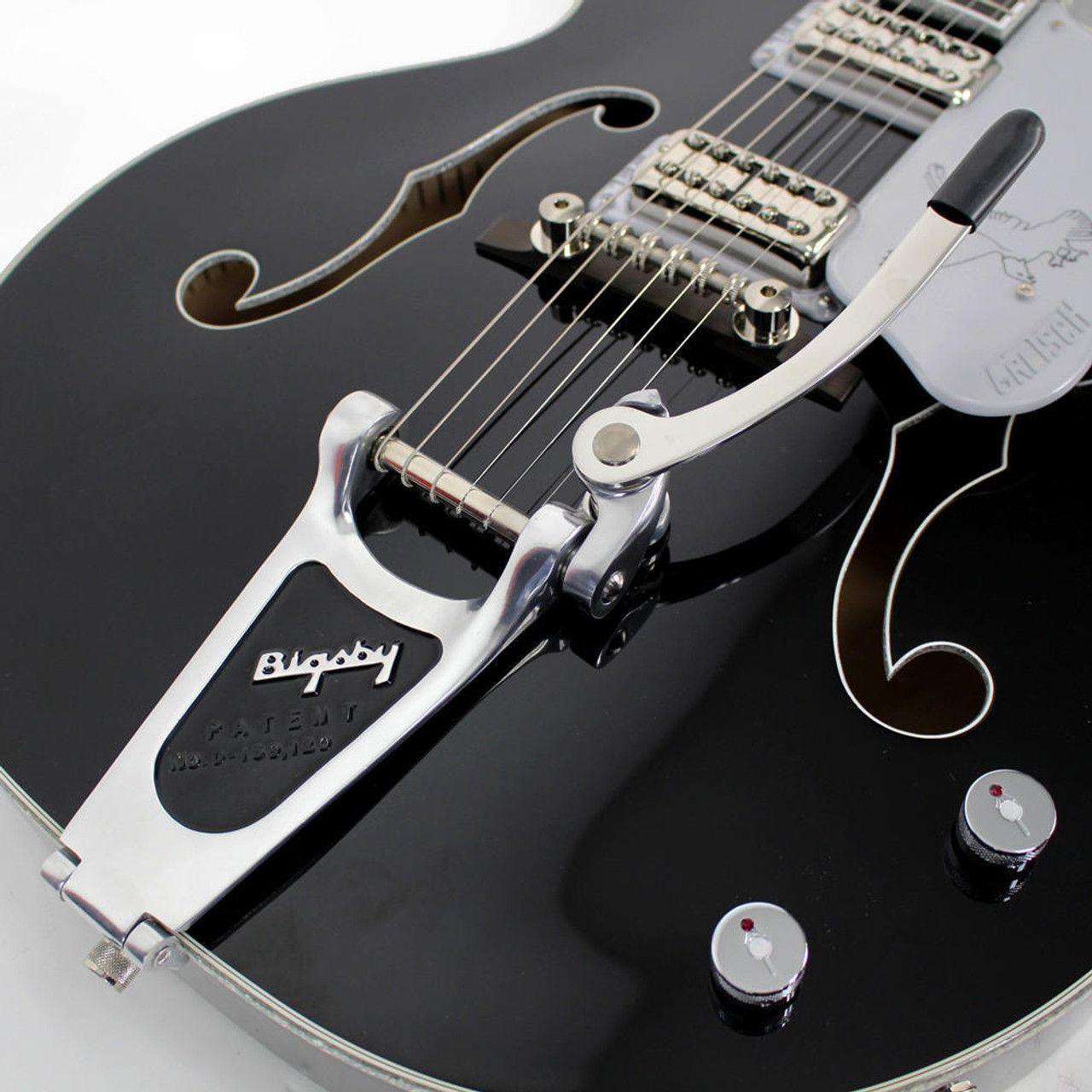 1280x1280 Gretsch G6136TSL Silver Black Falcon with Bigsby & Filtertron's. Cream City Music