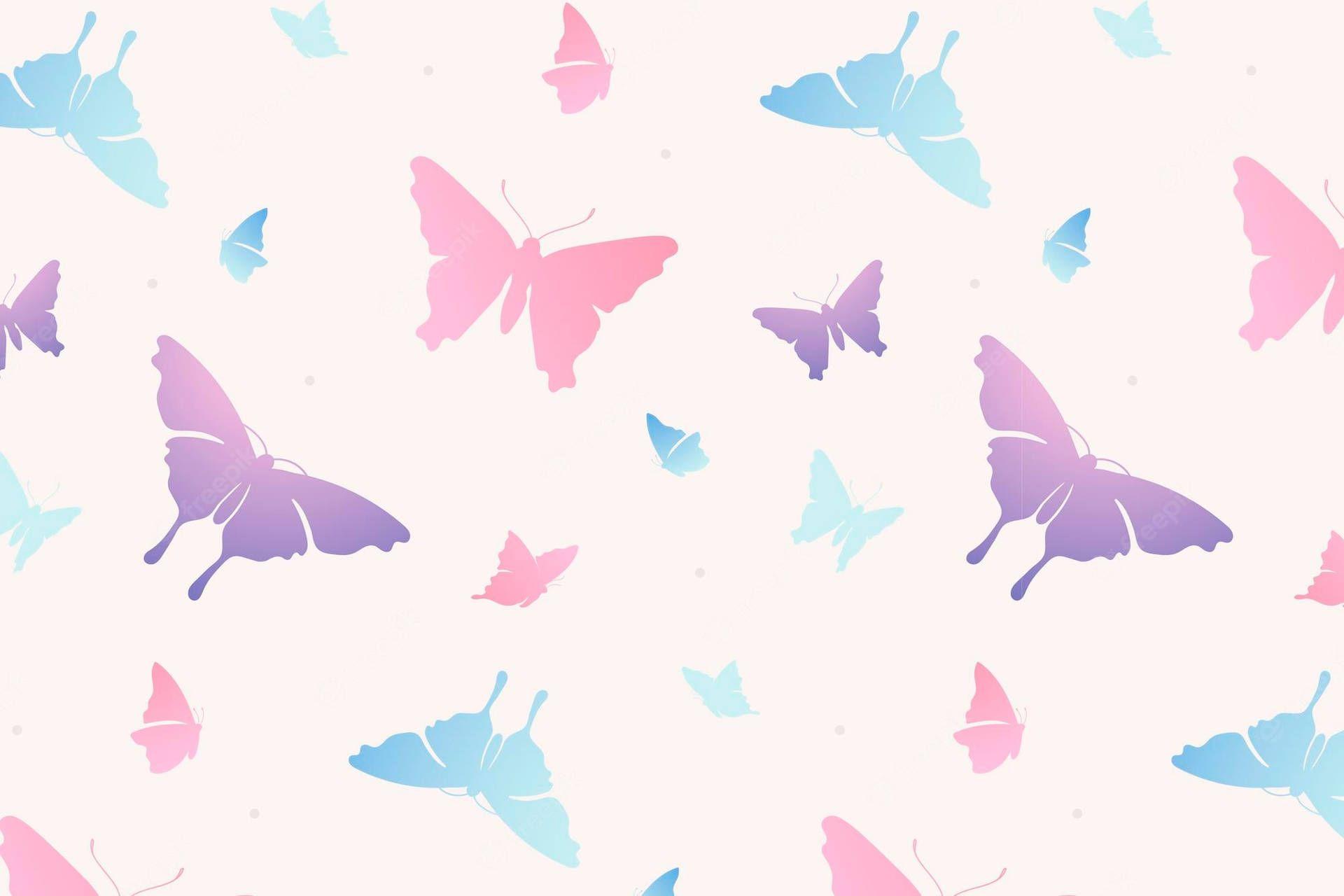 1920x1280 Pastel Butterfly Wallpaper