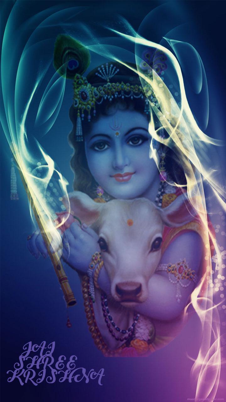 720x1280 Hd Mobile Krishna Cow Wallpaper