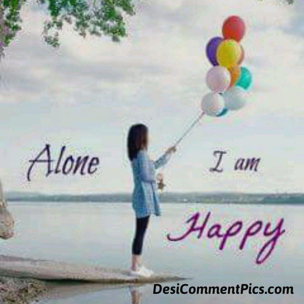 1024x1024 Alone but Happy Wallpaper
