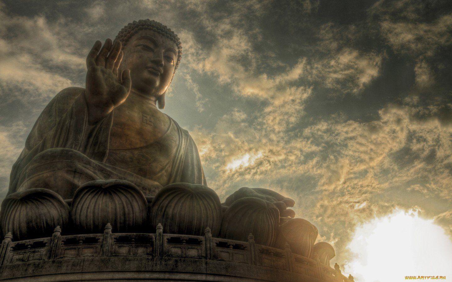 1440x900 buddha statue meditation religion evening wallpaper and background