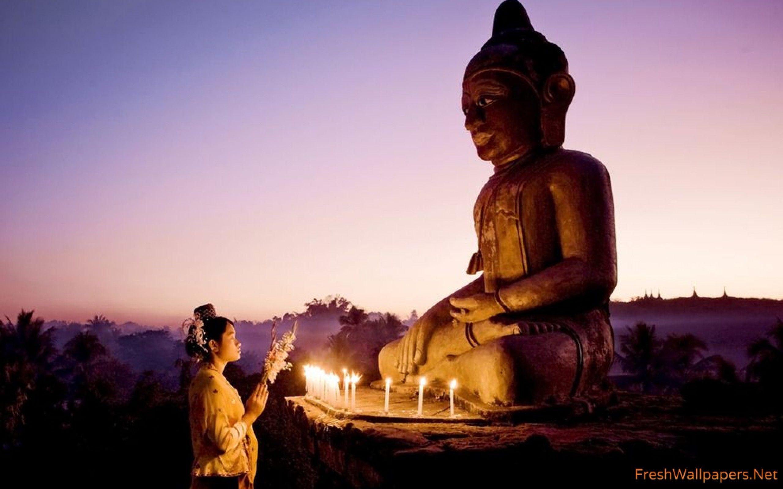 2560x1600 Buddha Statue, Myanmar wallpaper