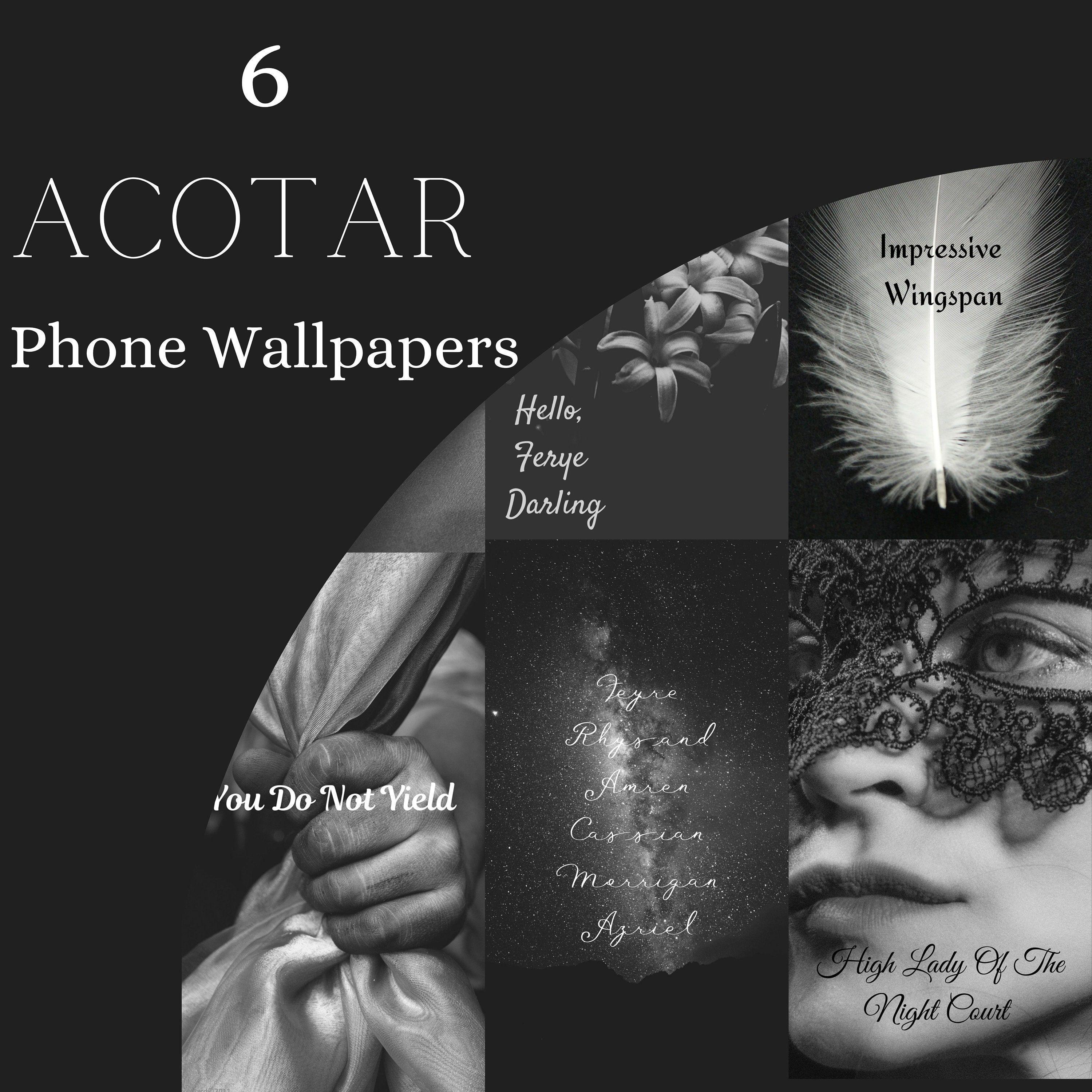 3000x3000 ACOTAR Themed Phone Wallpaper DIGITAL FILE Instant