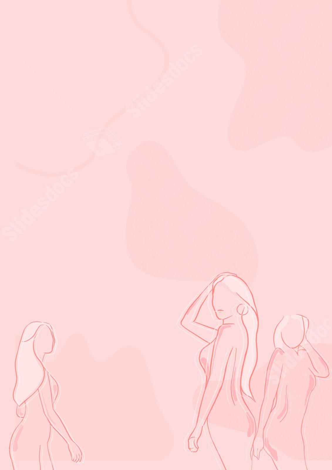 1131x1600 Minimalist Abstract Line Art Of A Woman Page Border Background Word Template And Google Docs For Free Download