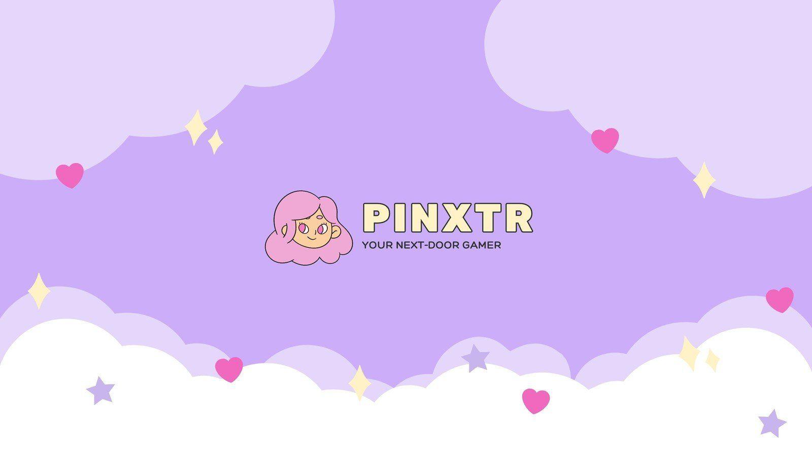 1600x900 Purple and Pink Gamer Girl YouTube Banner