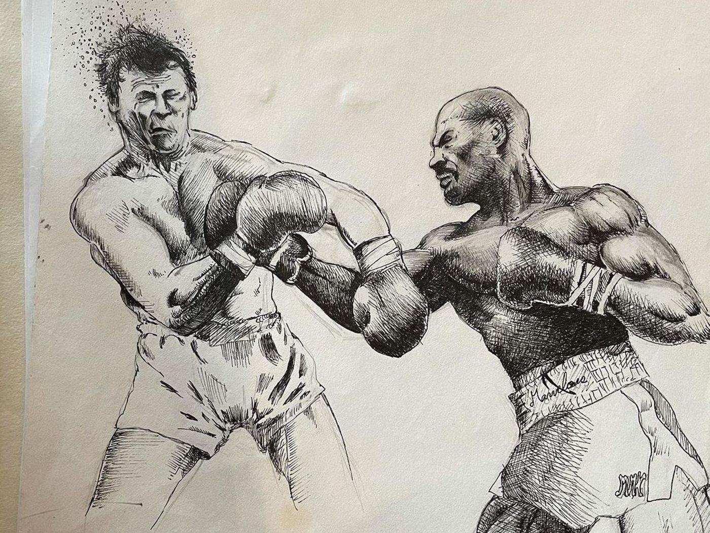 1400x1050 Check out this incredible drawing Joe Rogan made of 'Marvelous' Marvin Hagler