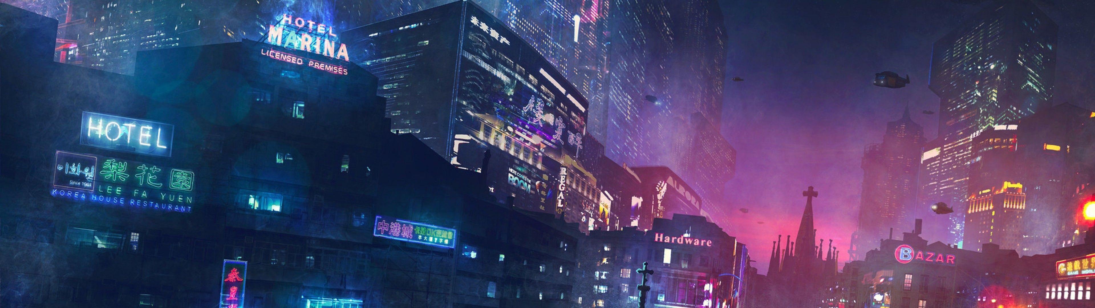 3840x1080 City Wallpaper