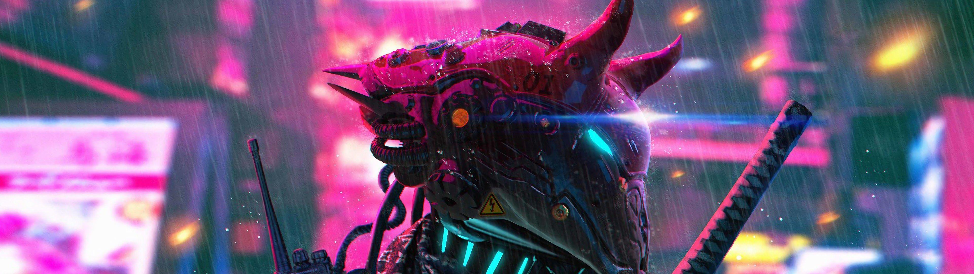 3840x1080 Cyberpunk Sci Fi 4K Wallpaper