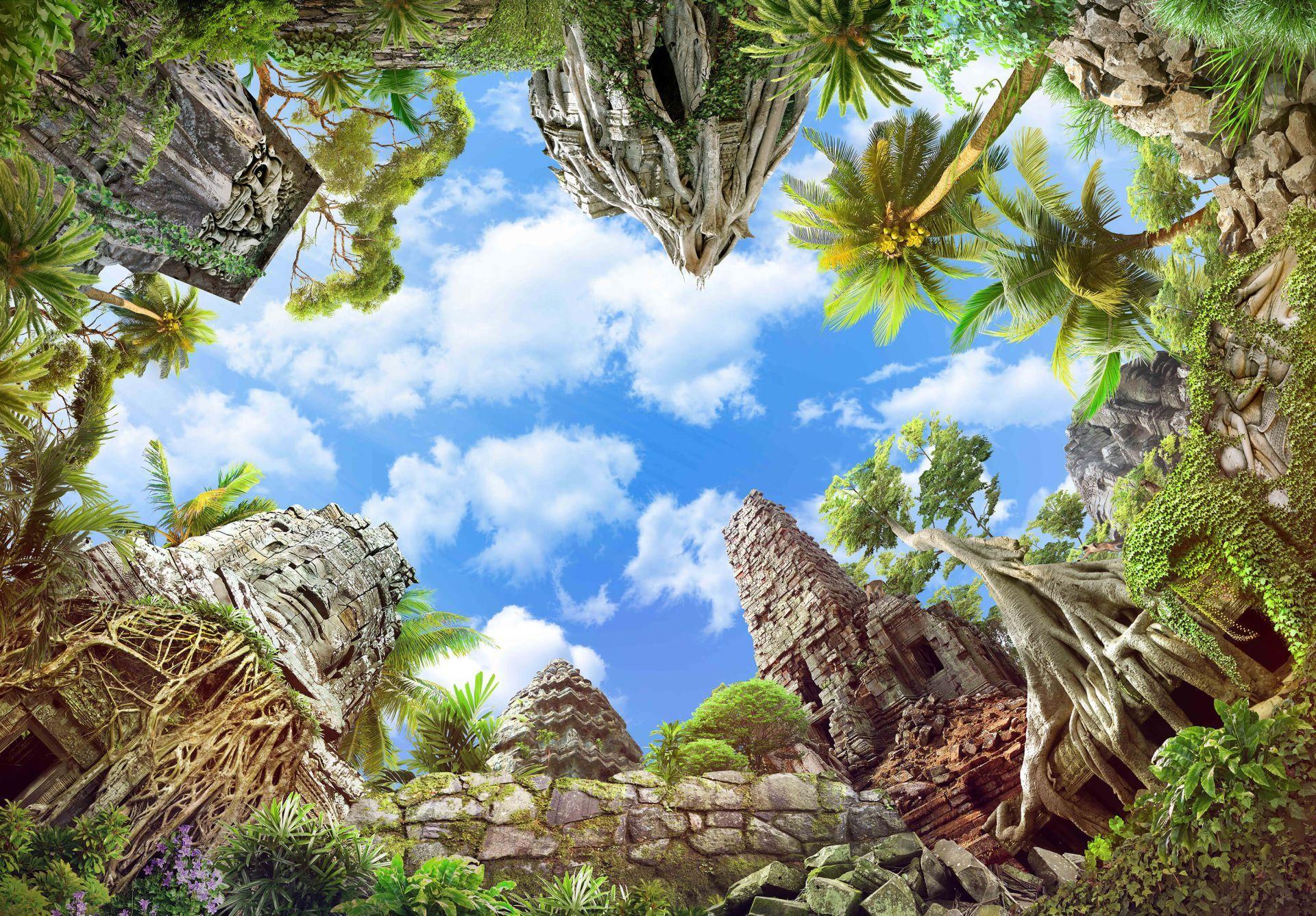 1920x1336 Temple in the jungle