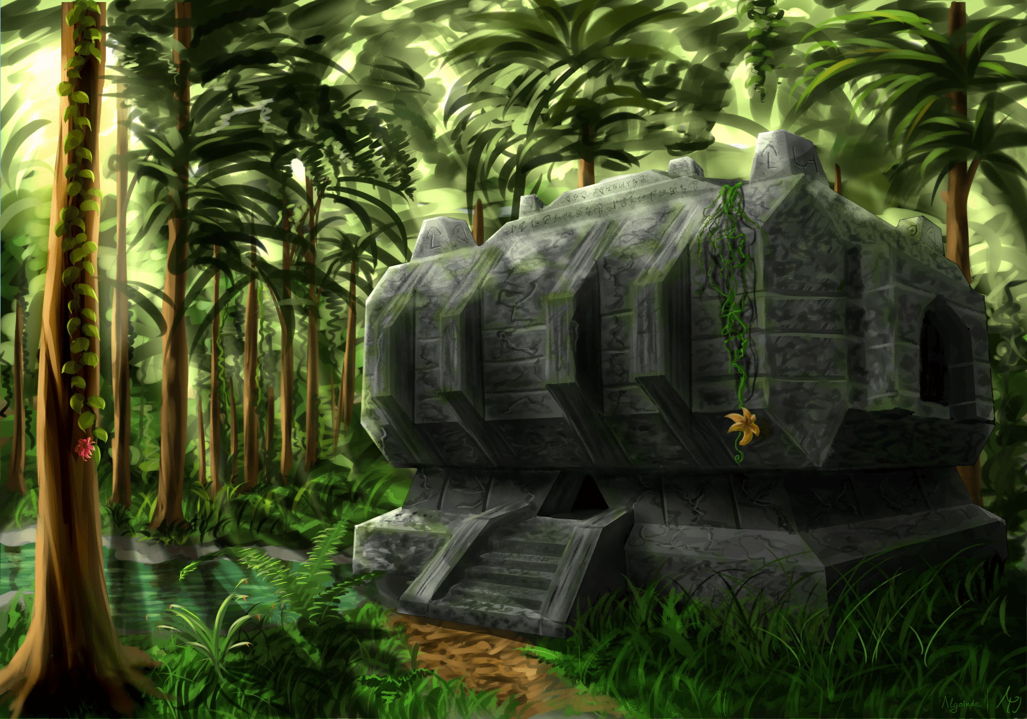 2000x1400 Minecraft Jungle Wallpaper