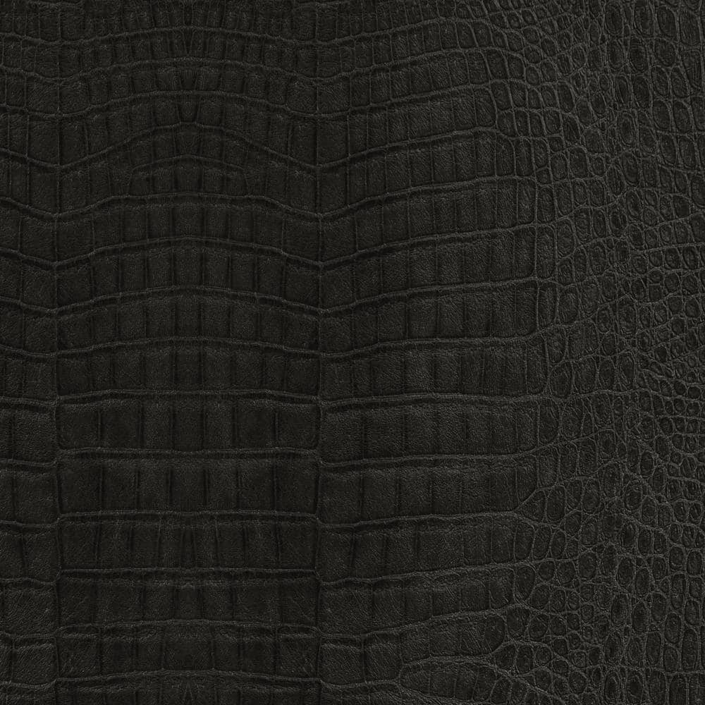 1000x1000 Crocodile Black Peel And Stick Vinyl Wallpaper W9249 Vinyl Black 216 Home Depot