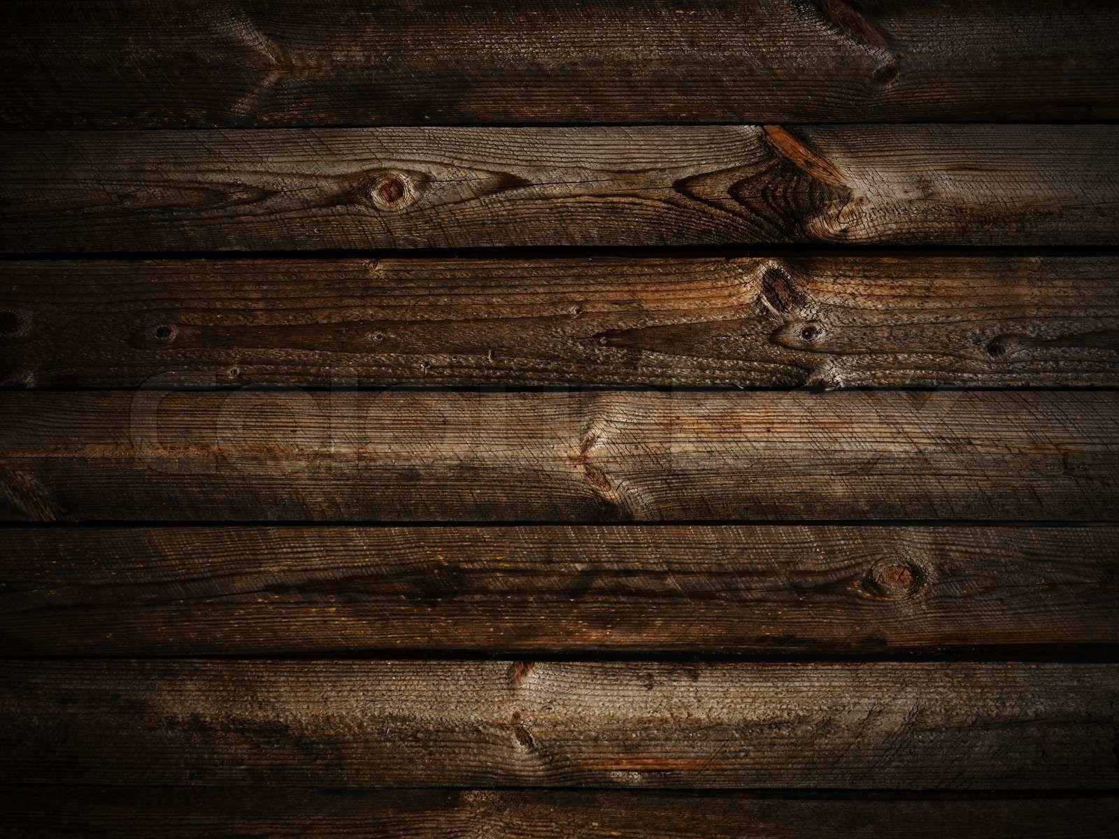 1600x1200 Photo of horizontal abstract dark wooden background with light