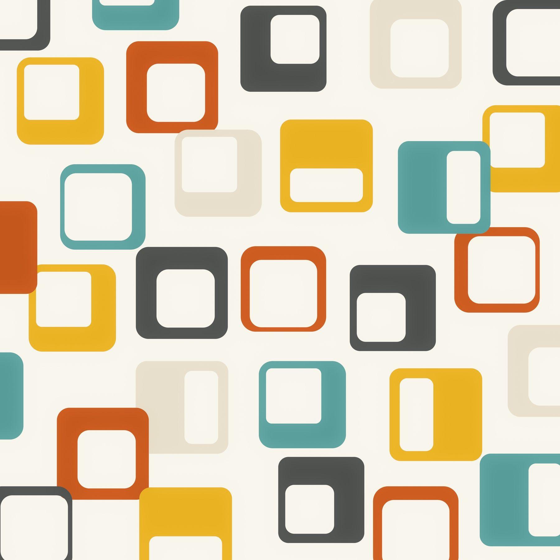 1800x1800 Mid Century Modern Wallpaper & Background Square Design