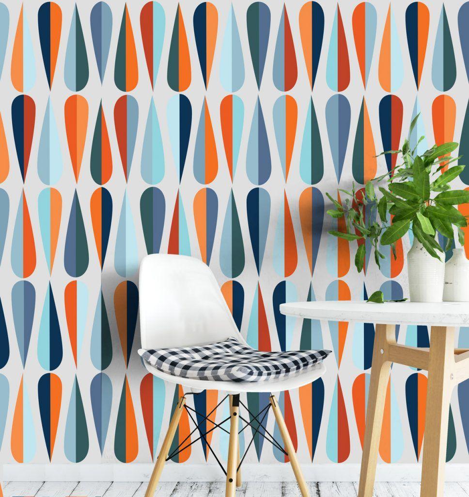 968x1024 Mid Century Modern Wallpaper Ideas That You Will Love!