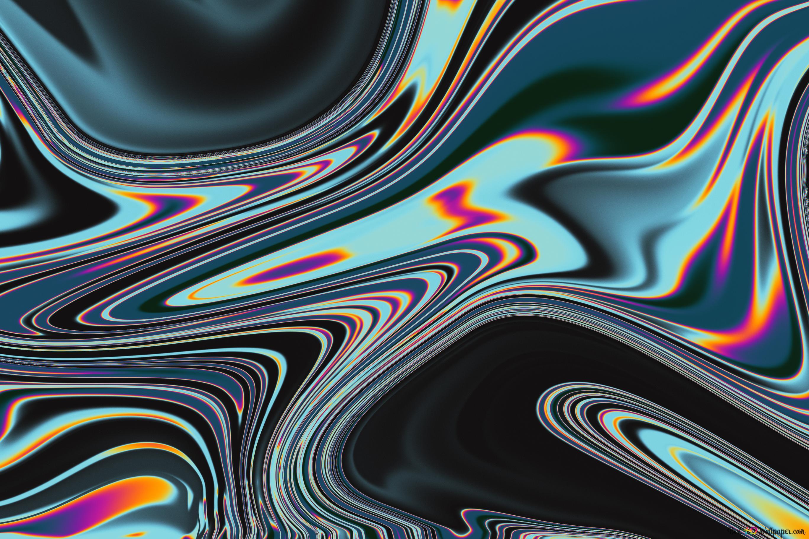 2736x1824 Digital art, abstract, colorful, liquid, modern covers psychedelic background aesthetic 4K wallpaper download