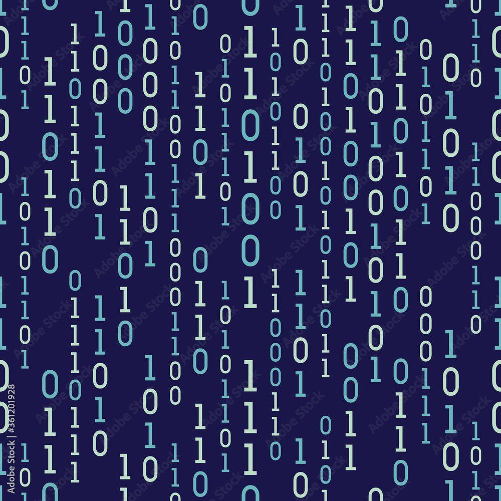 1000x1000 Cyber security seamless repeat pattern background. Perfect for cyberspace themed wallpaper, tech background, modern packaging, software, information technology. Surface pattern design. Stock Vector