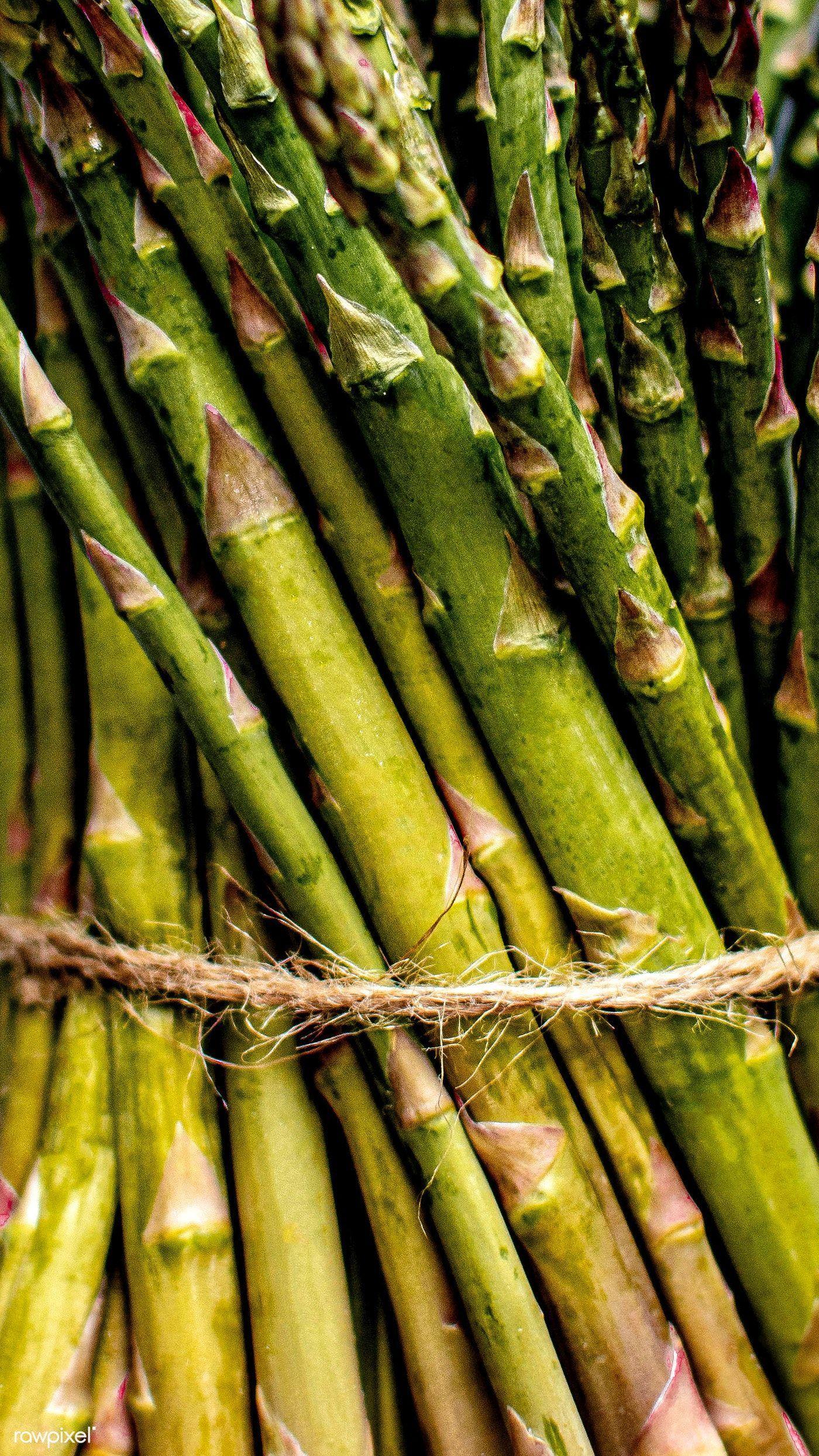 1400x2488 Asparagus tied in a bundle mobile wallpaper. premium image / Monika. Asparagus, Wrap recipes, Vegan mashed potatoes