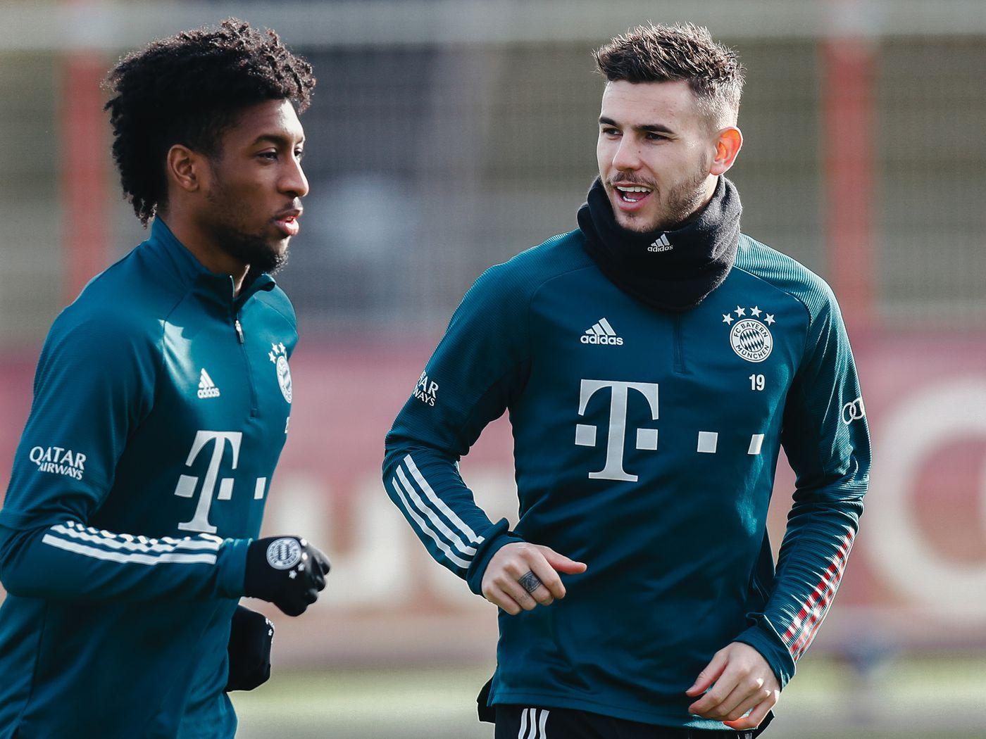 1400x1050 Kingsley Coman and Lucas Hernandez back in Bayern Munich training Football Works