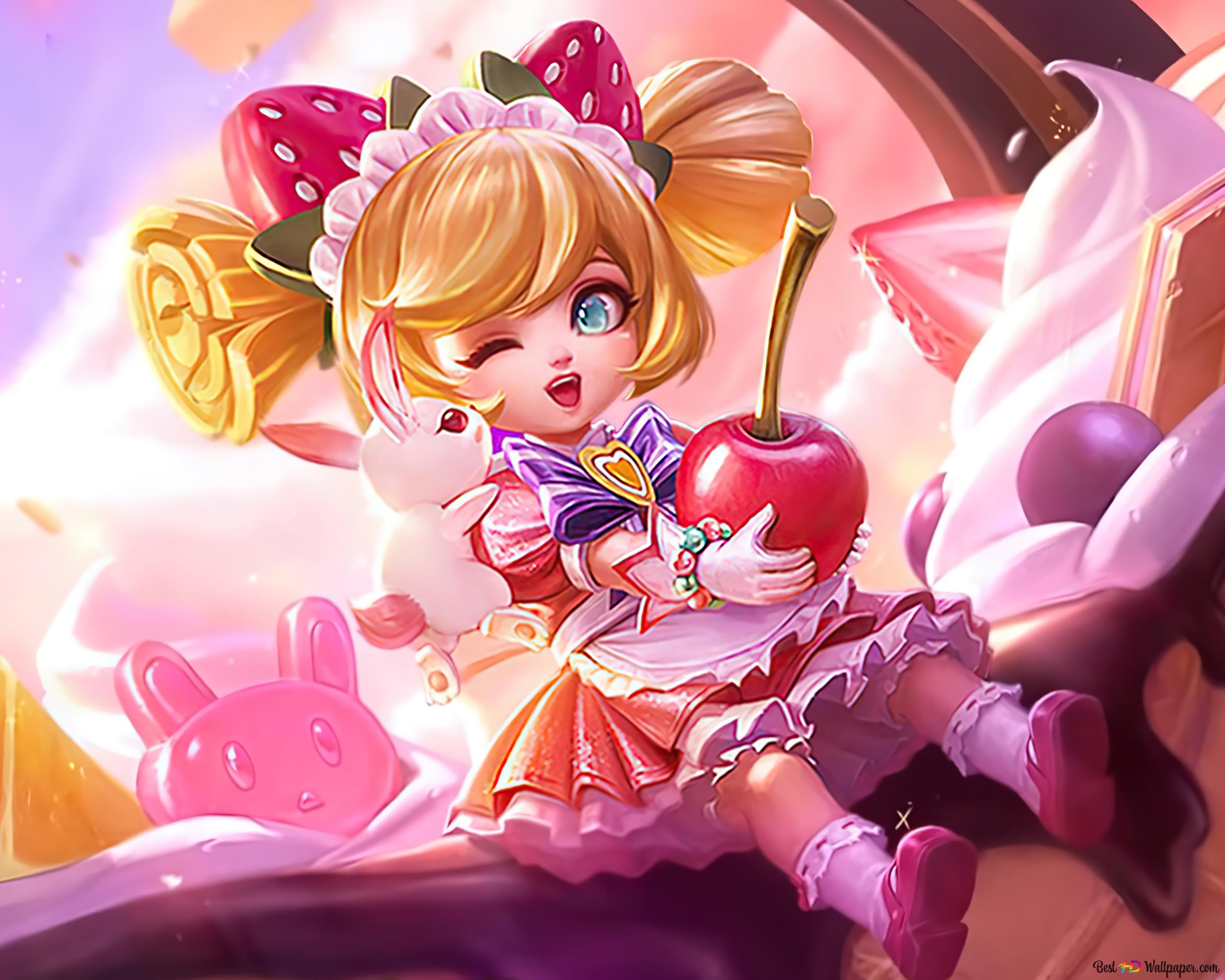 2560x2048 Strawberry Parfait Starlight Chang'e Legends (ML) 4K wallpaper download