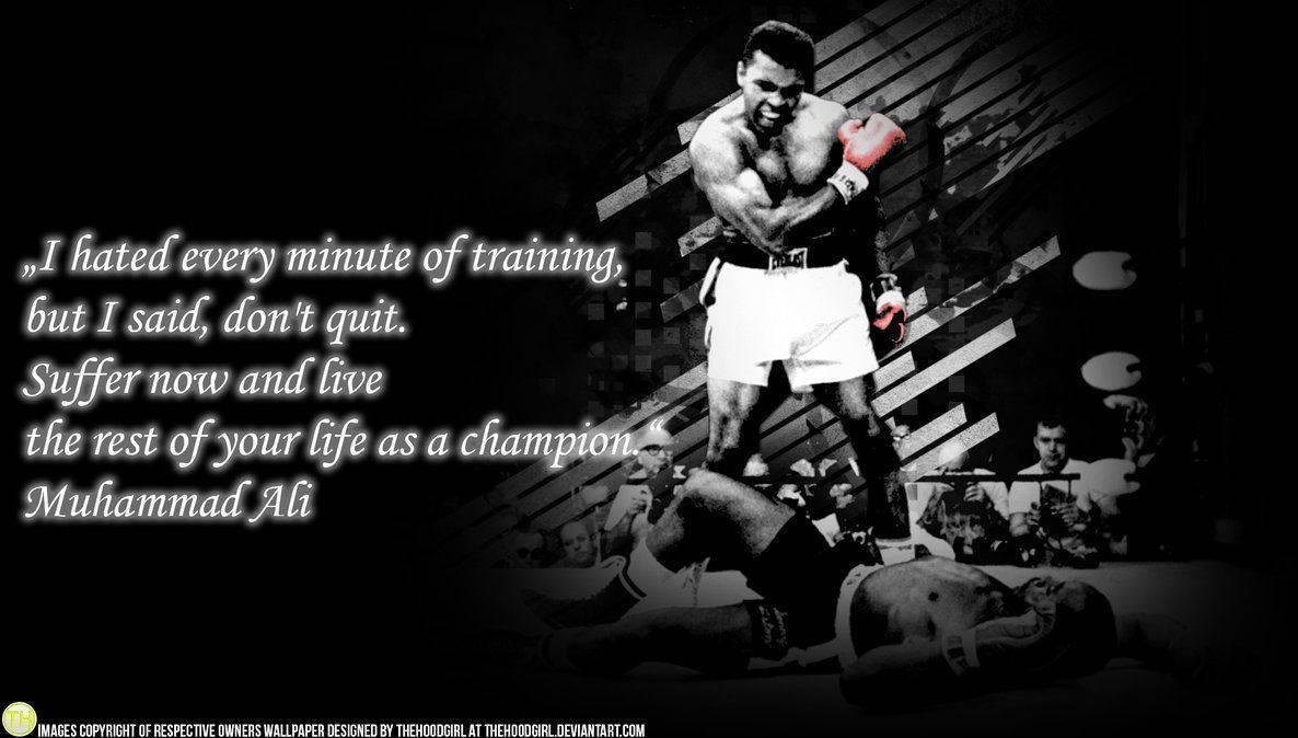 1186x674 Download “Don't Count the Days, Make the Days Count” Ali Wallpaper