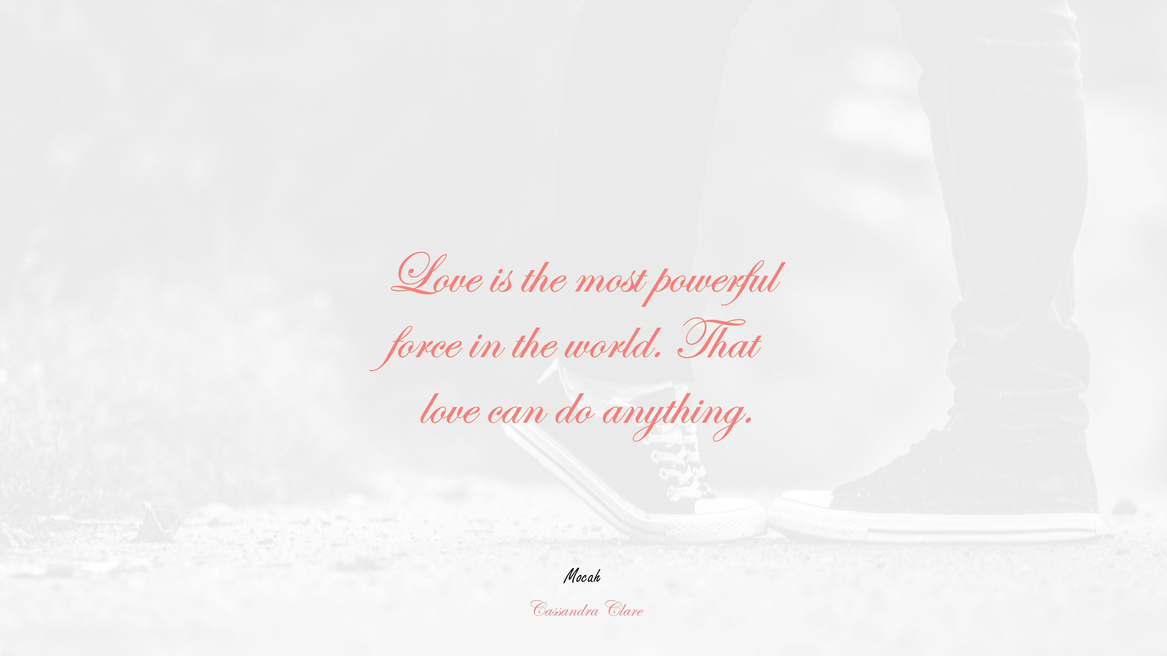 3840x2160 beautiful love quote wallpaper, Cassandra Clare quote Gallery HD Wallpaper