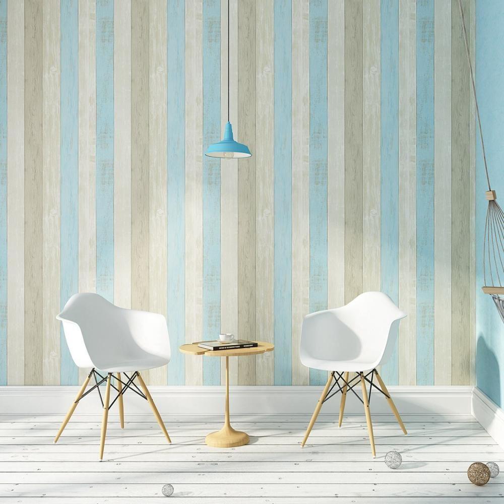 1000x1000 Light Blue Wood Strip Wood Panel Shiplap Wallpaper Flc47001