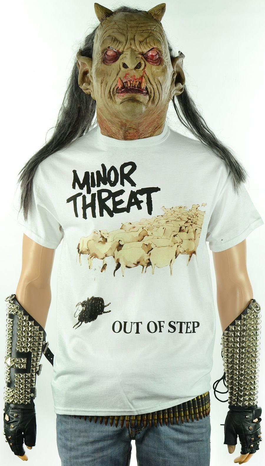 900x1583 MINOR THREAT Of Step (WHITE T Shirt)